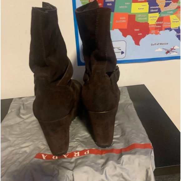 Prada Suede wedge boot - Picture 3 of 5